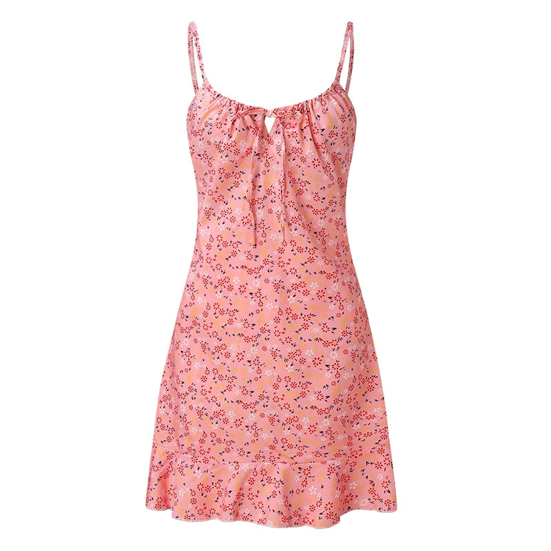 Sexy Casual Floral Camisole Dress Comfortable Skirt